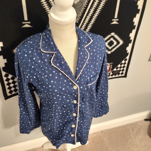 💙NWT Victoria's Secret Ladie's Button Front Amazingly Soft Pajama Top, XS - Picture 5 of 11